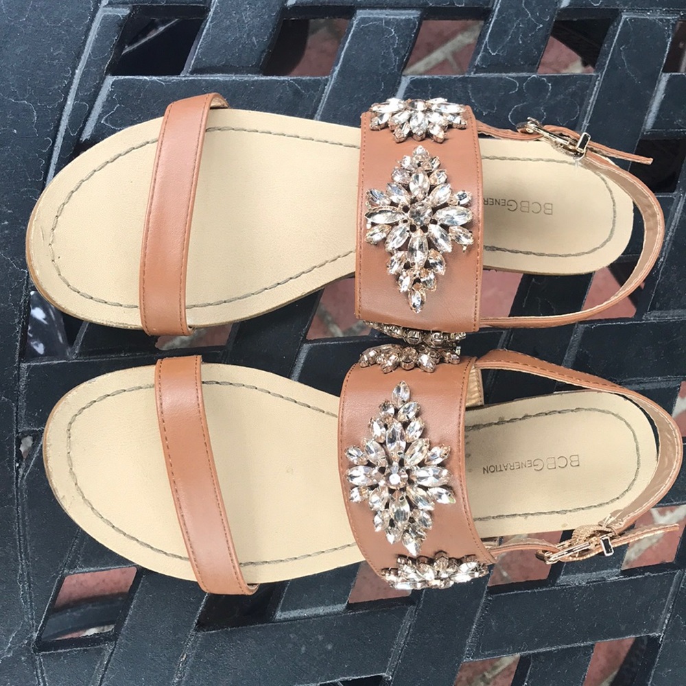 BCBG Jeweled sandals!!!